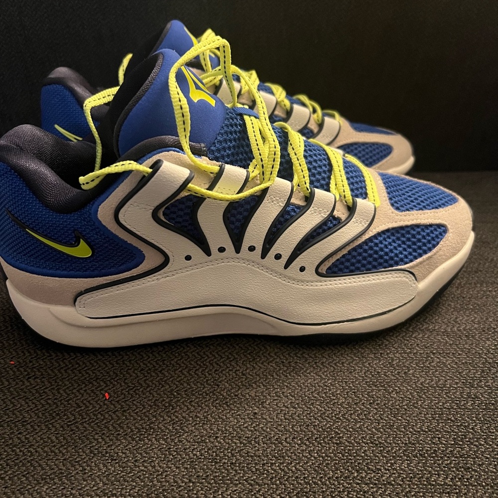 Nike Navy and Lime Sneakers